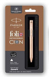 PARKER FOLIO ANTIMICROBIAL COPPER ION ROSEGOLD BALL PEN