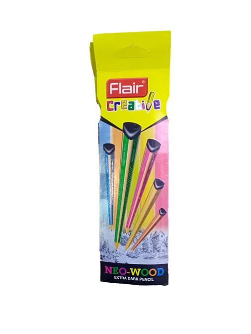 FLAIR NEO-WOOD EXTRA DARK PENCIL (PACK OF 5 PCS)