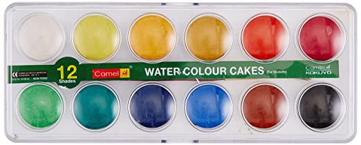 Camel Student Water Colour Cakes 12 shades