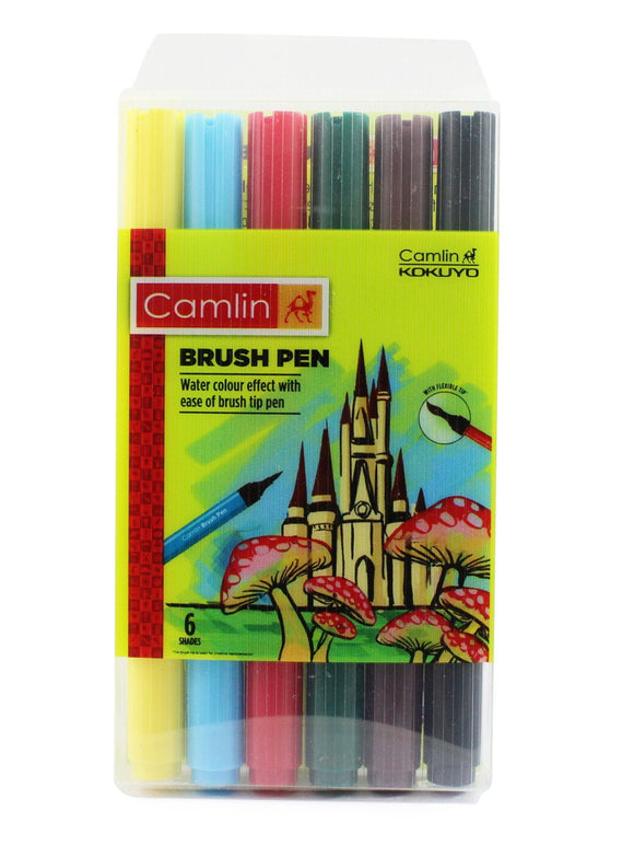 Camlin Brush Pens 6 Shades