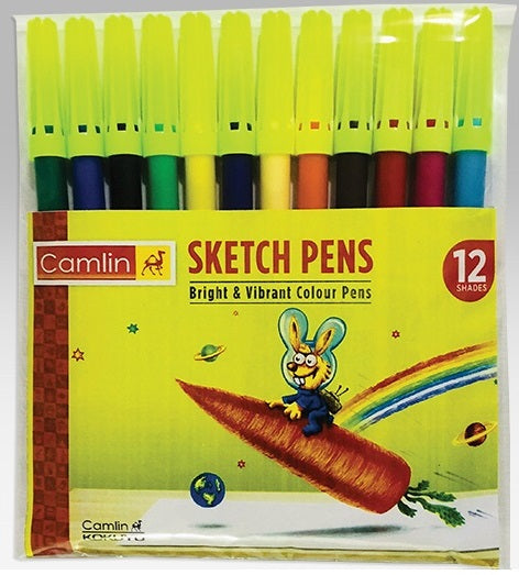 Camlin Sketch Pens 12 Shades